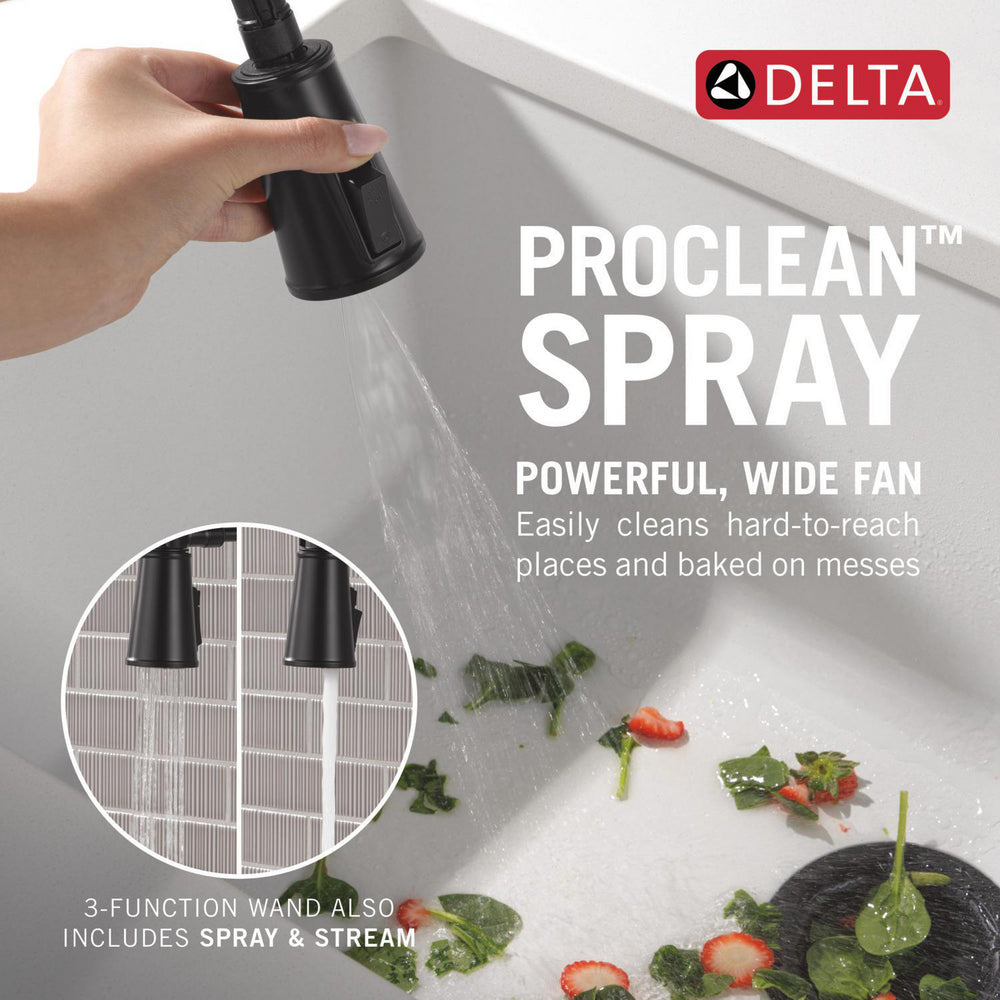 Delta Renaldi Single-Handle Pull-Down Spring Kitchen Faucet - 9684