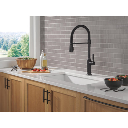 Delta Renaldi Single-Handle Pull-Down Spring Kitchen Faucet - 9684