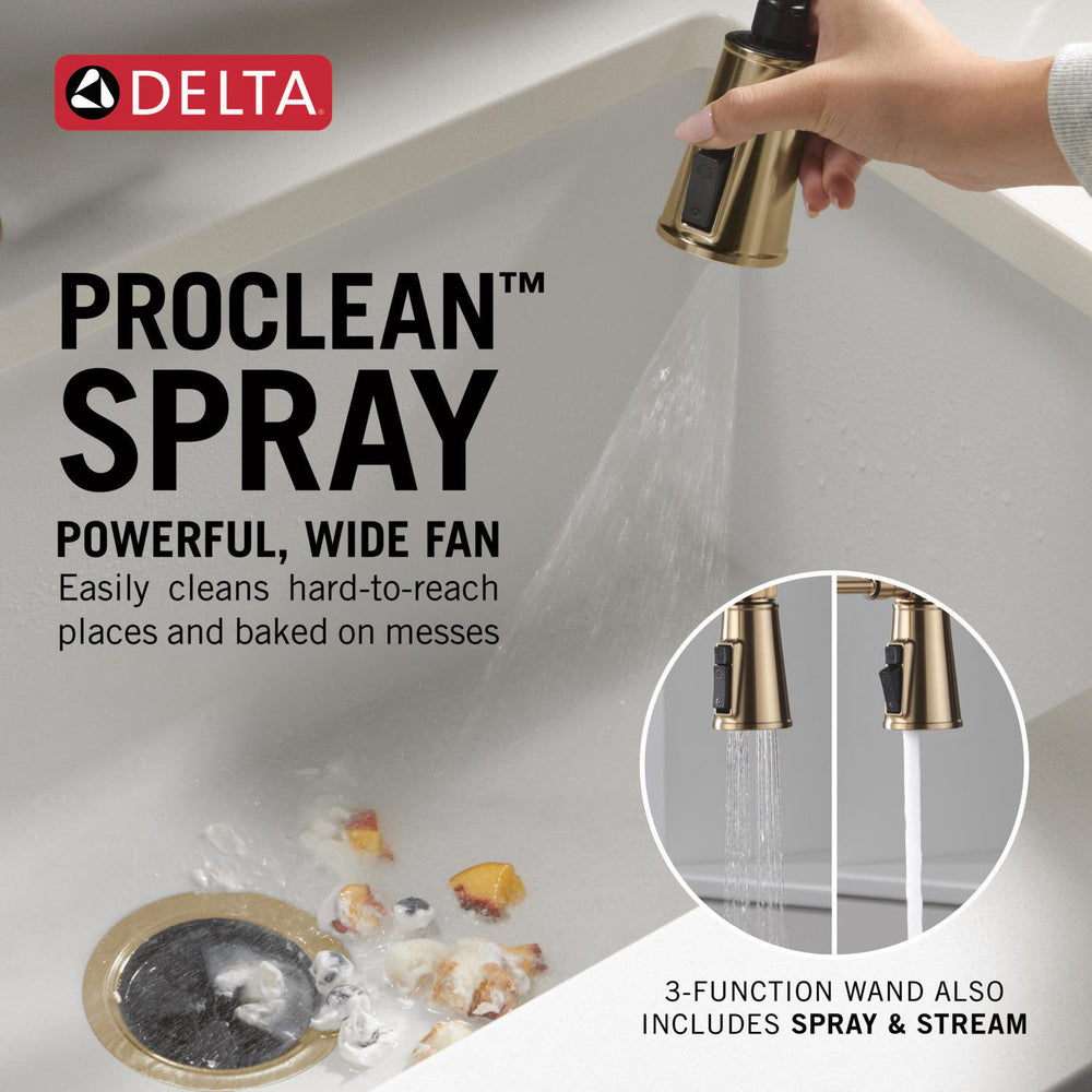 Delta Renaldi Single-Handle Pull-Down Spring Kitchen Faucet - 9684