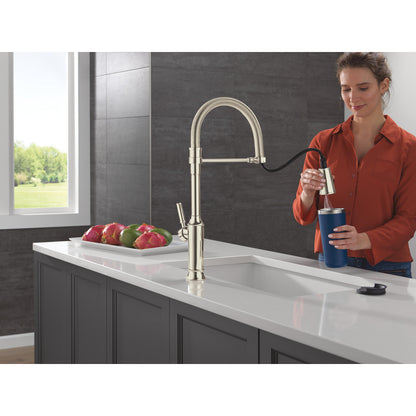 Delta Renaldi Single-Handle Pull-Down Spring Kitchen Faucet - 9684