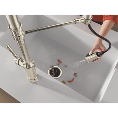 Delta Renaldi Single-Handle Pull-Down Spring Kitchen Faucet - 9684