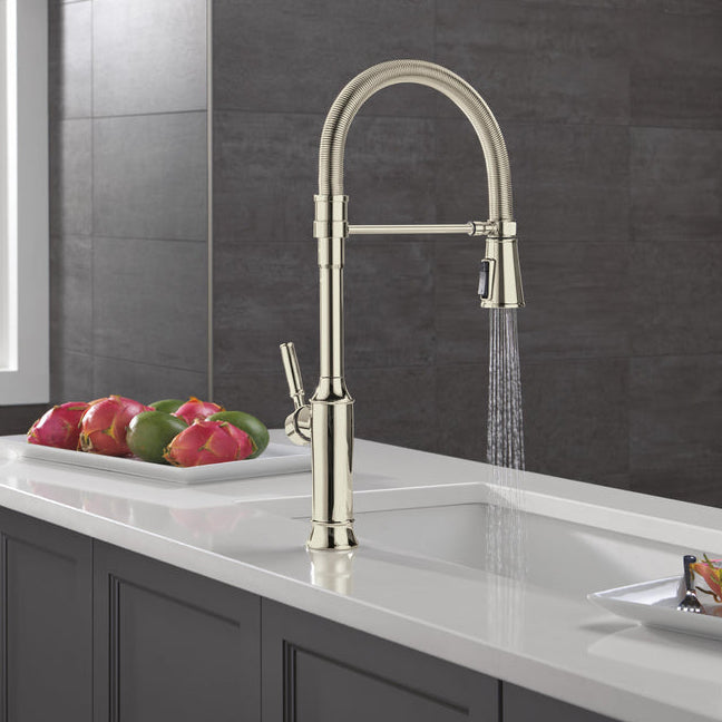 Delta Renaldi Single-Handle Pull-Down Spring Kitchen Faucet - 9684