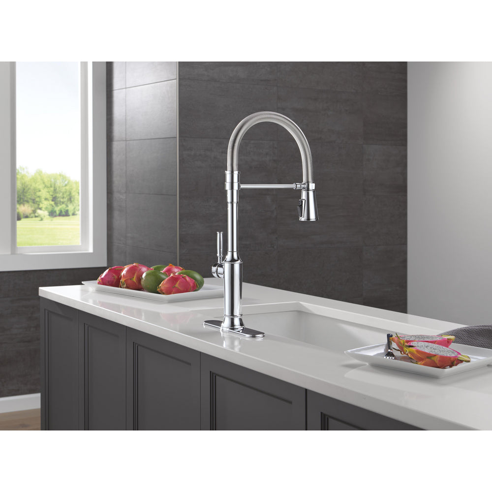Delta Renaldi Single-Handle Pull-Down Spring Kitchen Faucet - 9684