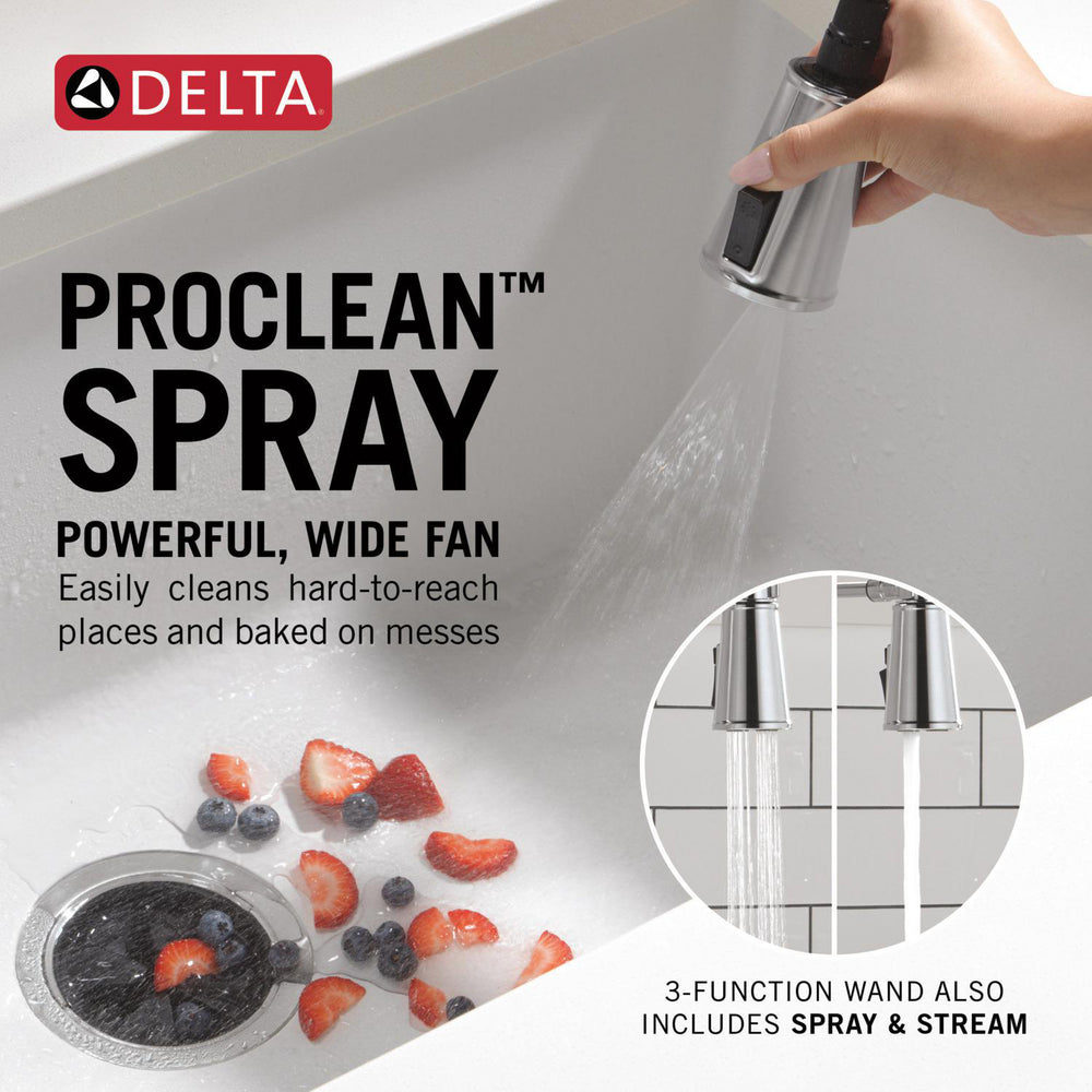 Delta Renaldi Touch2O Technology Kitchen Faucet with Touchless Technology - 9684TL
