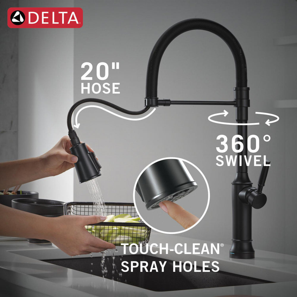 Delta Renaldi Touch2O Technology Kitchen Faucet with Touchless Technology - 9684TL