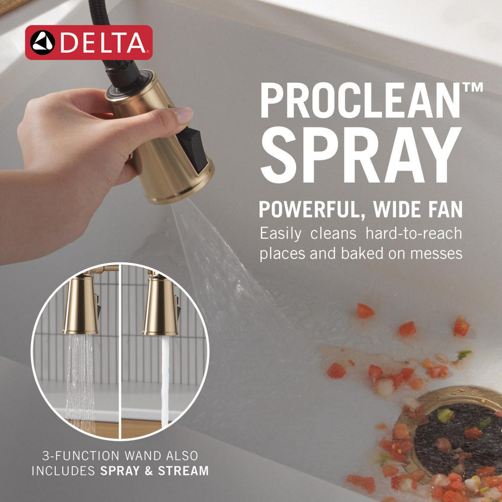 Delta Renaldi Touch2O Technology Kitchen Faucet with Touchless Technology - 9684TL