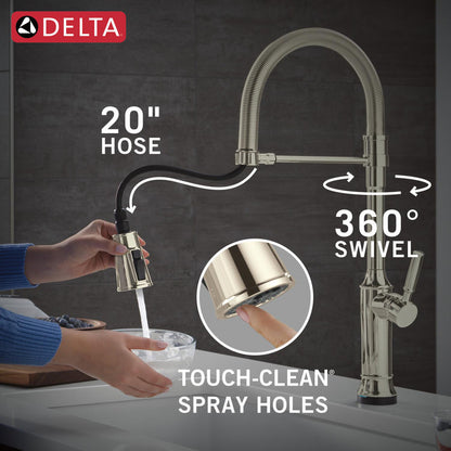 Delta Renaldi Touch2O Technology Kitchen Faucet with Touchless Technology - 9684TL