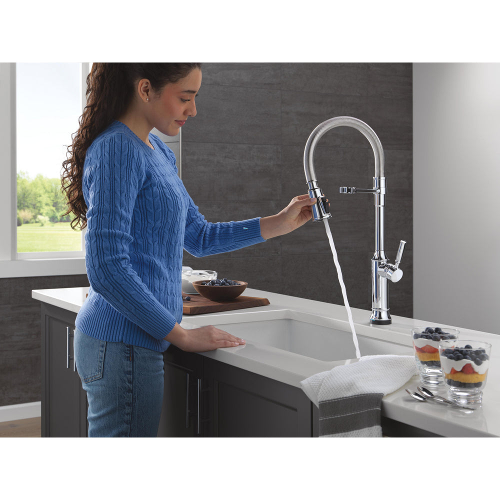 Delta Renaldi Touch2O Technology Kitchen Faucet with Touchless Technology - 9684TL