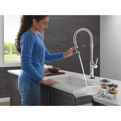 Delta Renaldi Touch2O Technology Kitchen Faucet with Touchless Technology - 9684TL