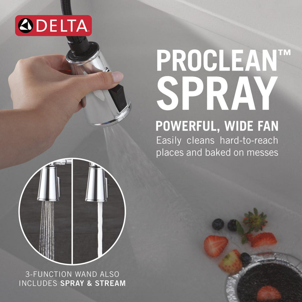 Delta Renaldi Touch2O Technology Kitchen Faucet with Touchless Technology - 9684TL