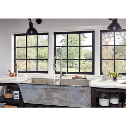 Delta Broderick Single Handle Pull-Down Kitchen Faucet With Spring Spout - 9690