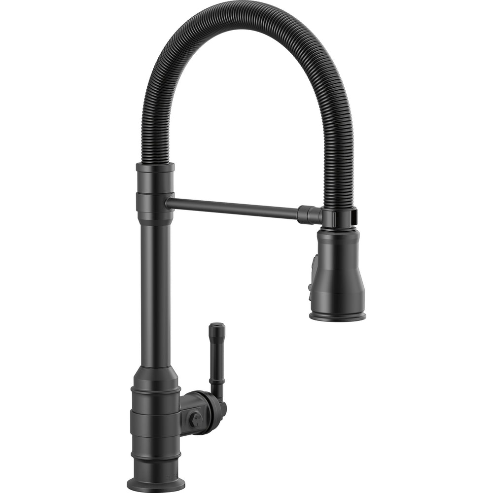 Delta Broderick Single Handle Pull-Down Kitchen Faucet With Spring Spout - 9690