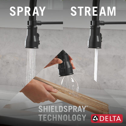 Delta Broderick Pro Touchless Pulldown Kitchen Faucet - 9690TL