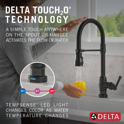 Delta Broderick Pro Touchless Pulldown Kitchen Faucet - 9690TL