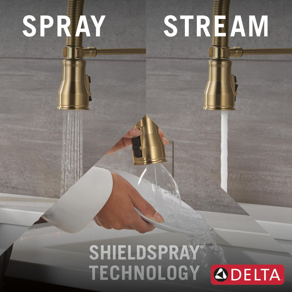 Delta Broderick Pro Touchless Pulldown Kitchen Faucet - 9690TL