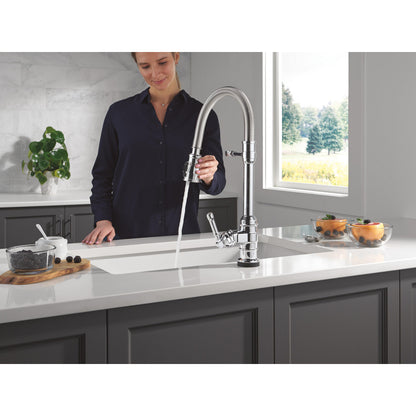 Delta Broderick Pro Touchless Pulldown Kitchen Faucet - 9690TL