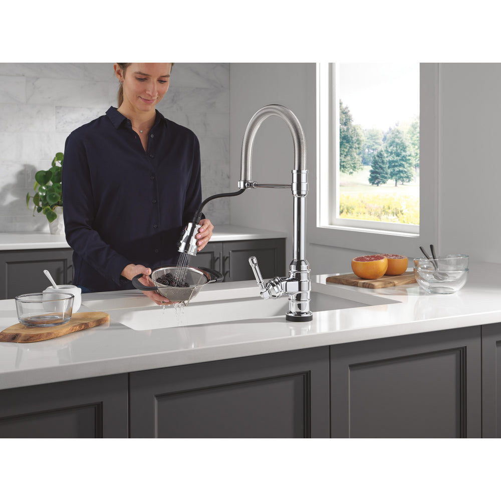 Delta Broderick Pro Touchless Pulldown Kitchen Faucet - 9690TL