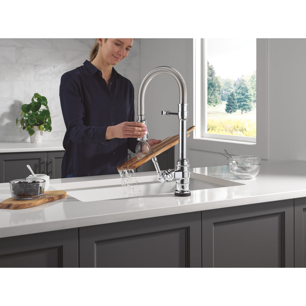 Delta Broderick Pro Touchless Pulldown Kitchen Faucet - 9690TL