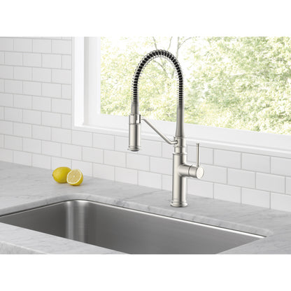 Robinet de cuisine industriel à ressort rétractable Delta Prodeco - 983LF