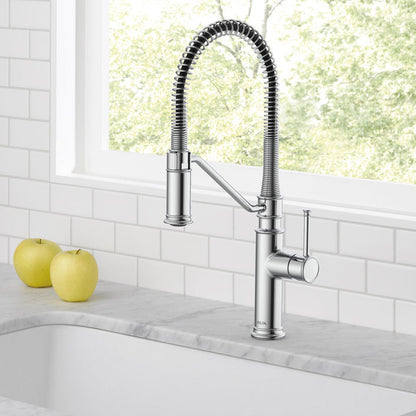 Robinet de cuisine industriel à ressort rétractable Delta Prodeco - 983LF