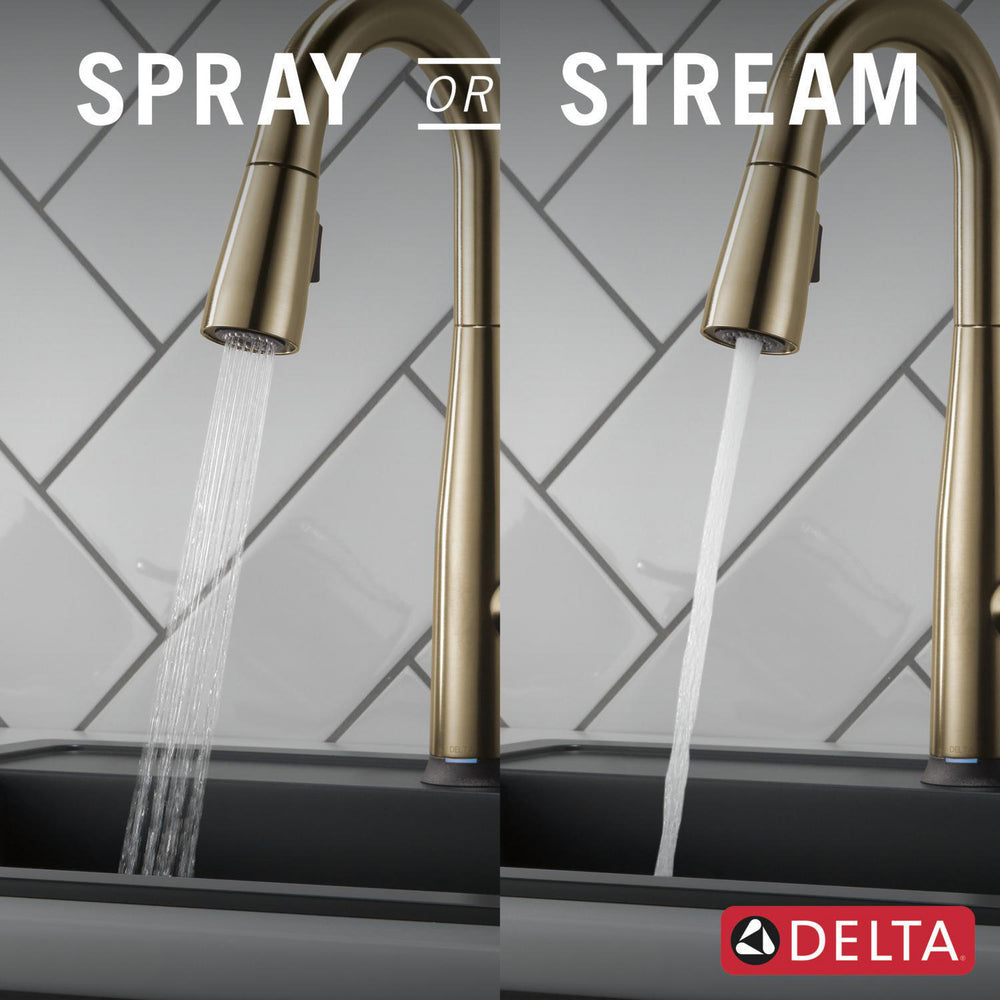 Delta Essa Single Handle Pull-Down Bar/Prep Faucet with Touch2O Technology - 9913T