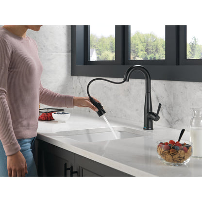 Delta Essa Single Handle Pull-down Bar/Prep Faucet with Touchless Technology