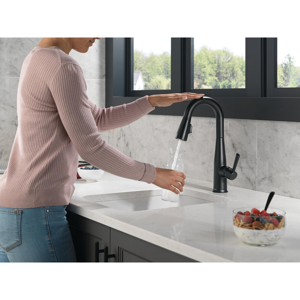 Delta Essa Single Handle Pull-down Bar/Prep Faucet with Touchless Technology