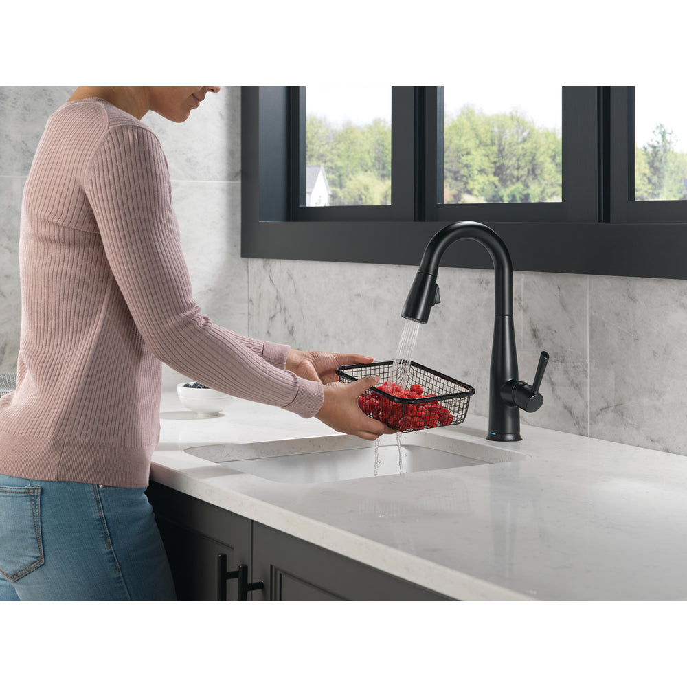 Delta Essa Single Handle Pull-down Bar/Prep Faucet with Touchless Technology