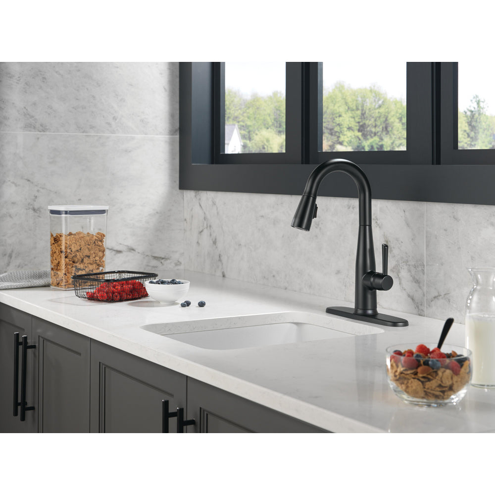 Delta Essa Single Handle Pull-down Bar/Prep Faucet with Touchless Technology