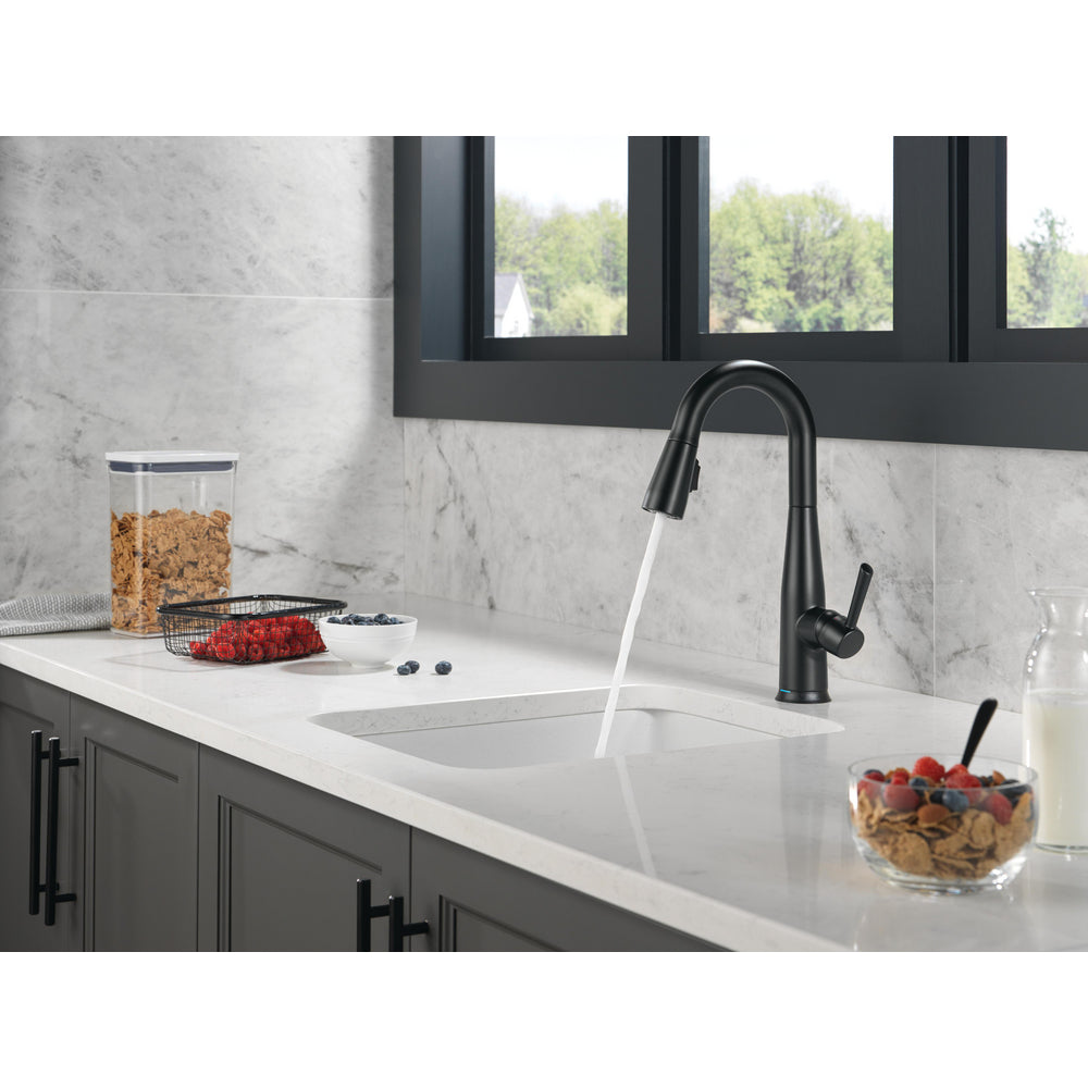 Delta Essa Single Handle Pull-down Bar/Prep Faucet with Touchless Technology