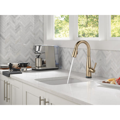 Delta Essa Single Handle Pull-down Bar/Prep Faucet with Touchless Technology