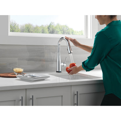 Delta Essa Single Handle Pull-down Bar/Prep Faucet with Touchless Technology