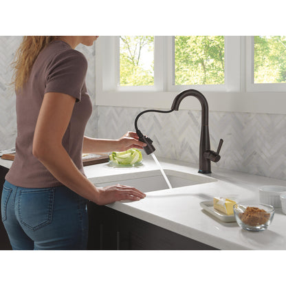 Delta Essa Single Handle Pull-down Bar/Prep Faucet with Touchless Technology