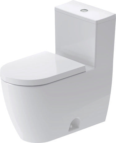 Duravit Bento Starck Box Rimless Elongated One-Piece Toilet 1.32/0.92 GPF- Less Seat
