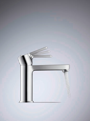 Duravit B.2 5 7/8" Single Hole Bathroom Sink Faucet, Drain Included