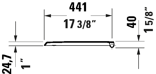 Duravit Aurena Toilet Seat with Slow Close