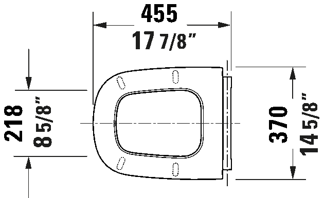 Duravit Aurena Toilet Seat with Slow Close