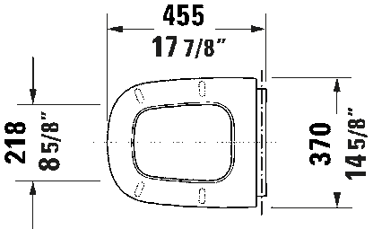 Duravit Aurena Toilet Seat with Slow Close
