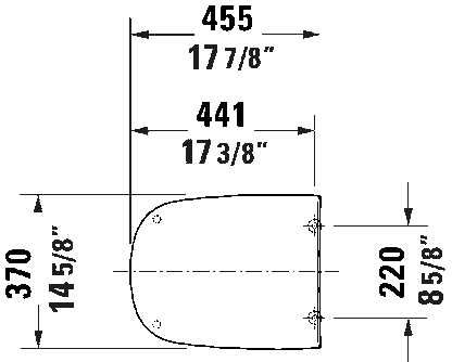 Duravit Aurena Toilet Seat with Slow Close