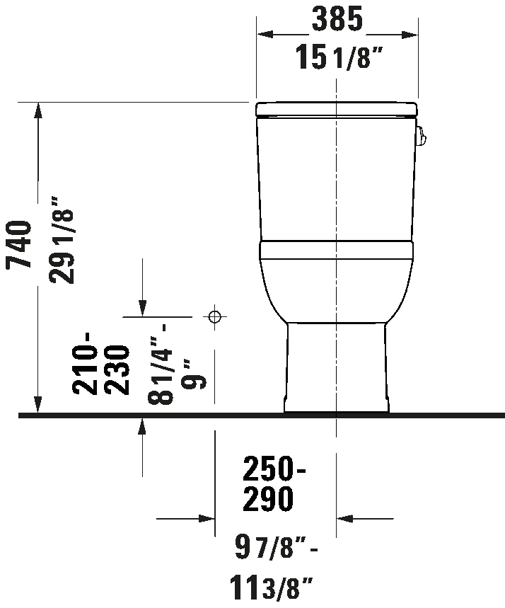 Duravit No.1 One-Piece Toilet - Eunoia 