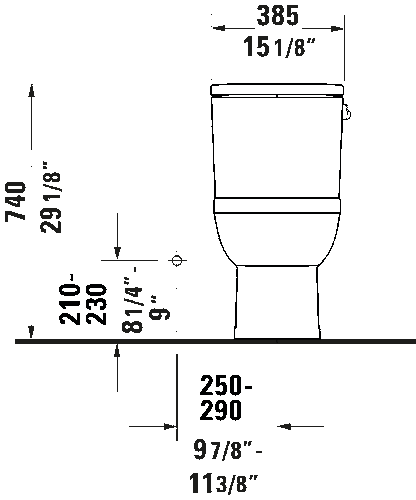 Duravit No.1 One-Piece Toilet - Eunoia 