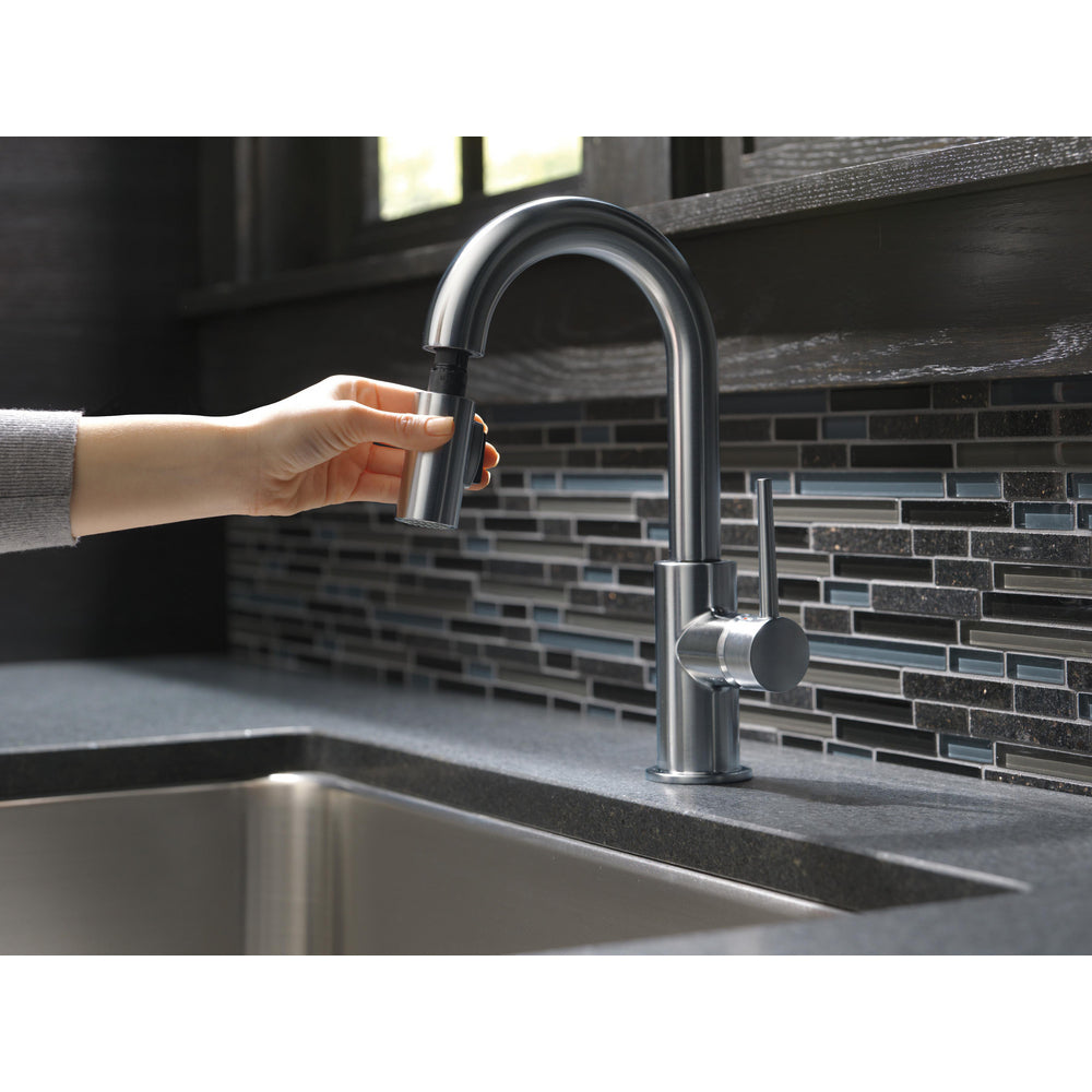 Delta Trinsic Single Handle Pull-Down Bar / Prep Faucet - 9959