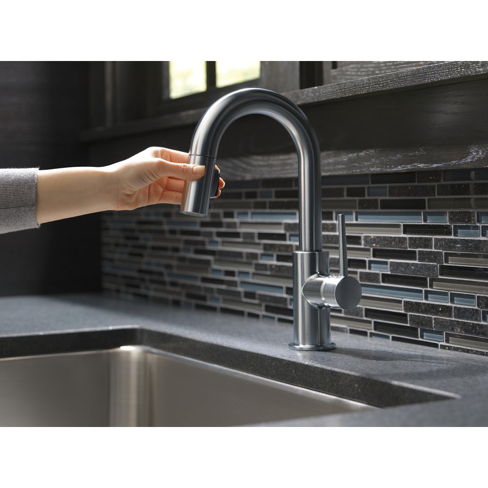 Delta Trinsic Single Handle Pull-Down Bar / Prep Faucet - 9959