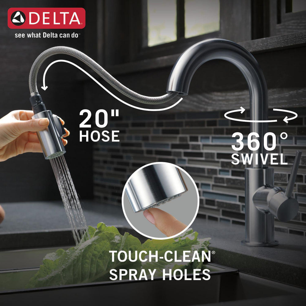 Delta Trinsic Single Handle Pull-Down Bar / Prep Faucet - 9959