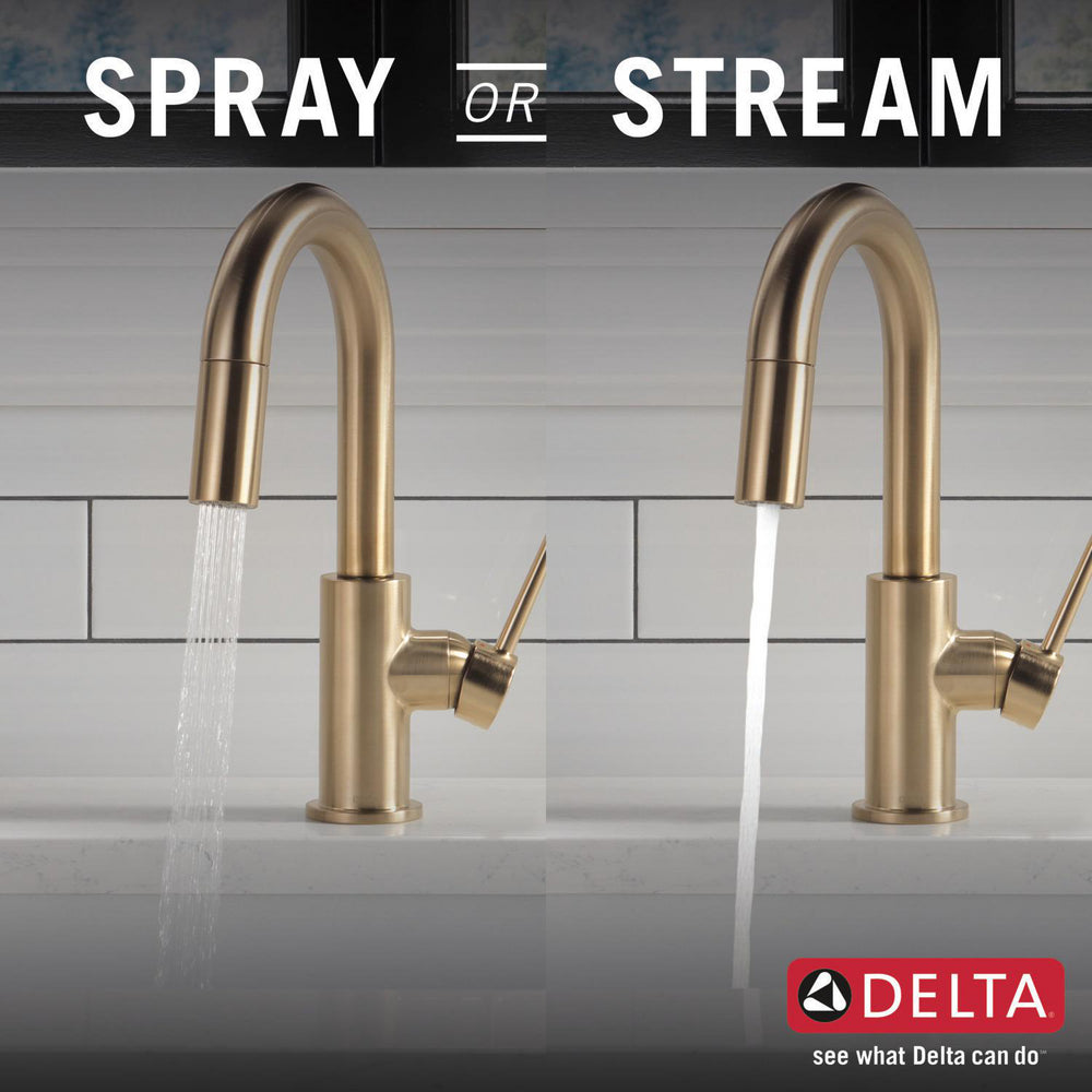 Delta Trinsic Single Handle Pull-Down Bar / Prep Faucet - 9959