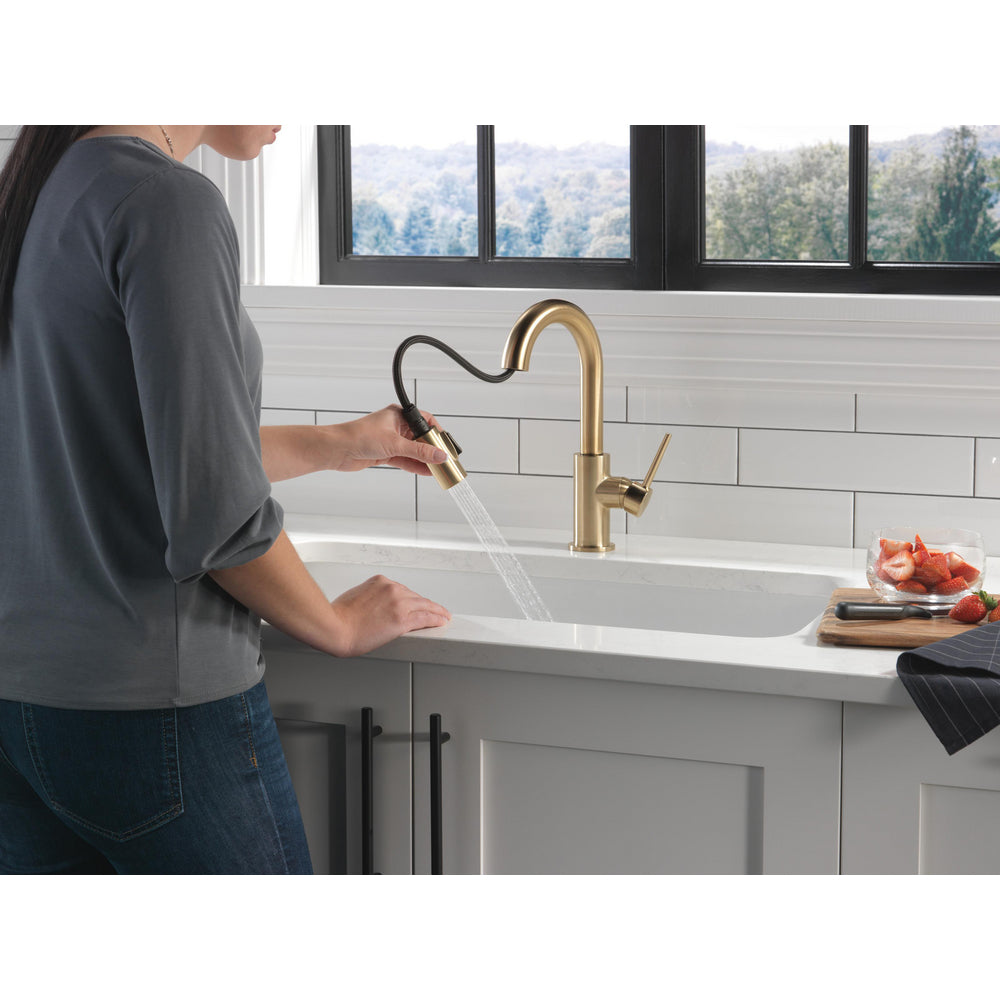 Delta Trinsic Single Handle Pull-Down Bar / Prep Faucet - 9959