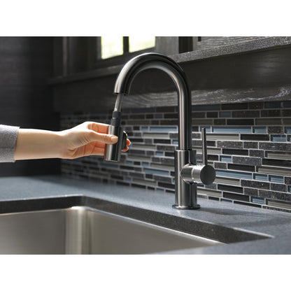 Delta Trinsic Single Handle Pull-Down Bar / Prep Faucet - 9959
