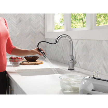 Delta Trinsic Single Handle Pull-Down Bar / Prep Faucet with Touch2O Technology - 9959T