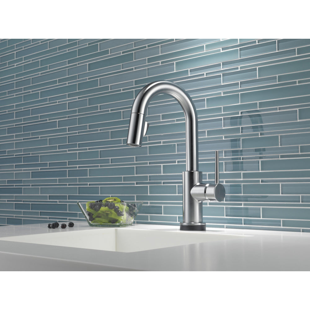 Delta Trinsic Single Handle Pull-Down Bar / Prep Faucet with Touch2O Technology - 9959T