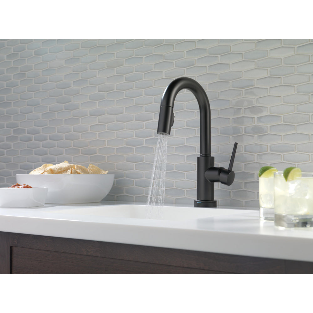 Delta Trinsic Single Handle Pull-Down Bar / Prep Faucet with Touch2O Technology - 9959T
